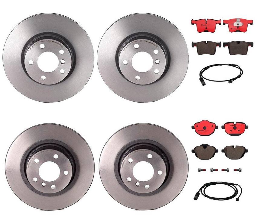 BMW Brembo Brake Kit - Pads &  Rotors Front and Rear (328mm/330mm) (Ceramic) 34356790304 - Brembo 2853552KIT